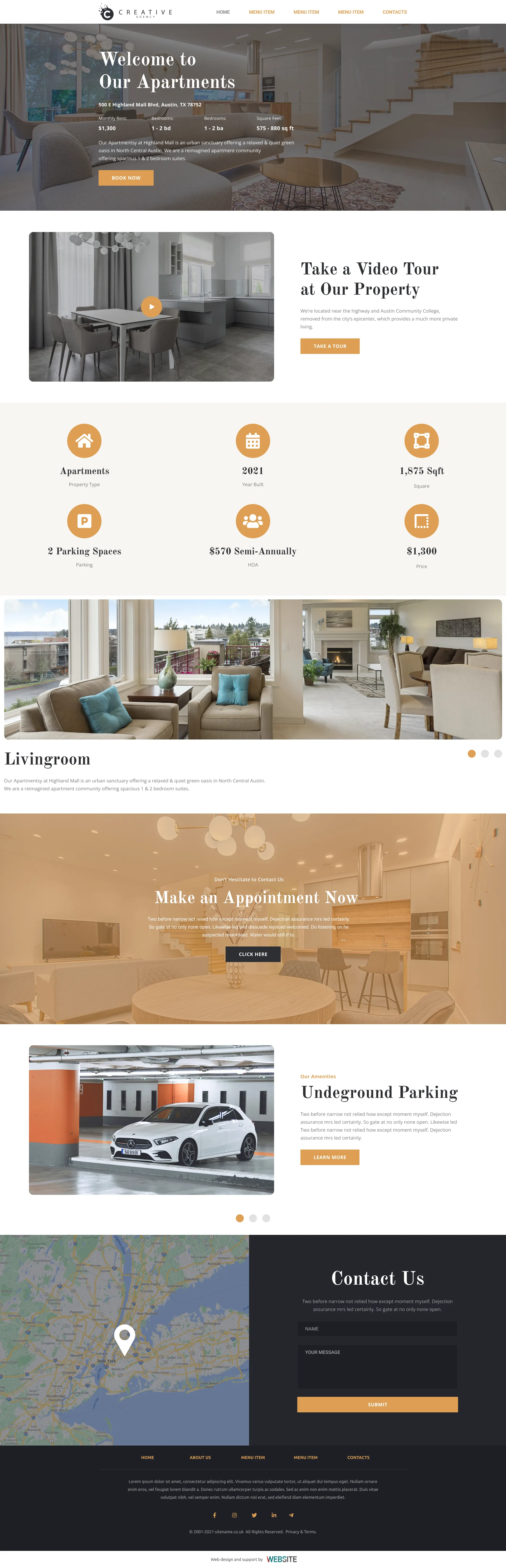 Choose your "Hotel" template - $ 500