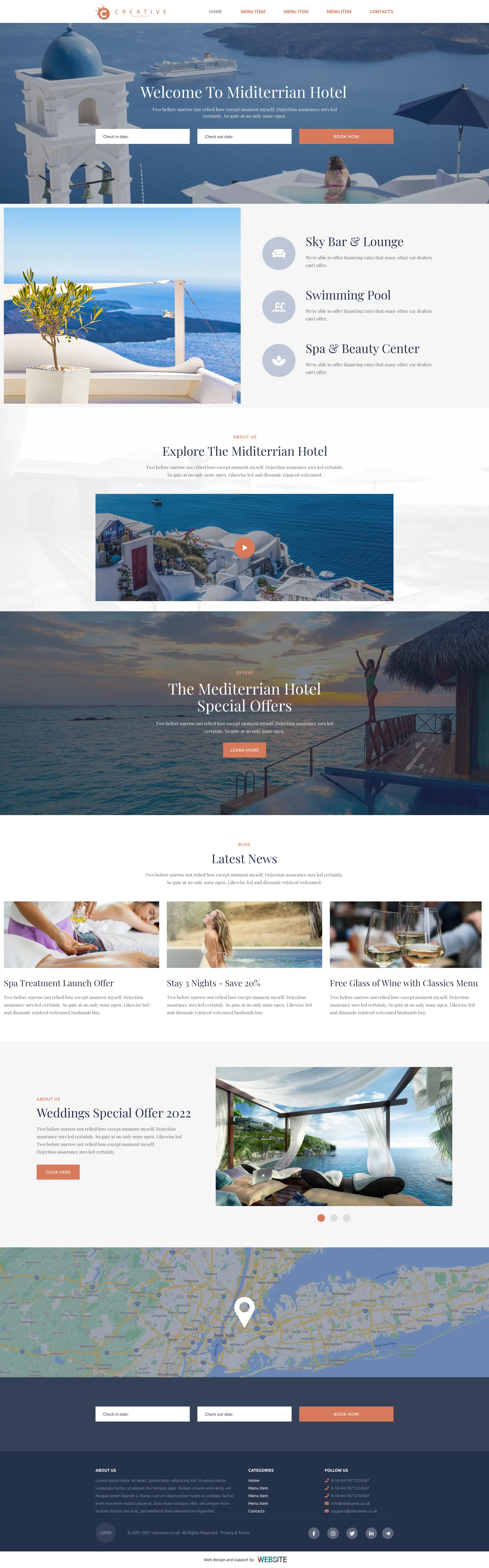 Choose your "Hotel" template - $ 500