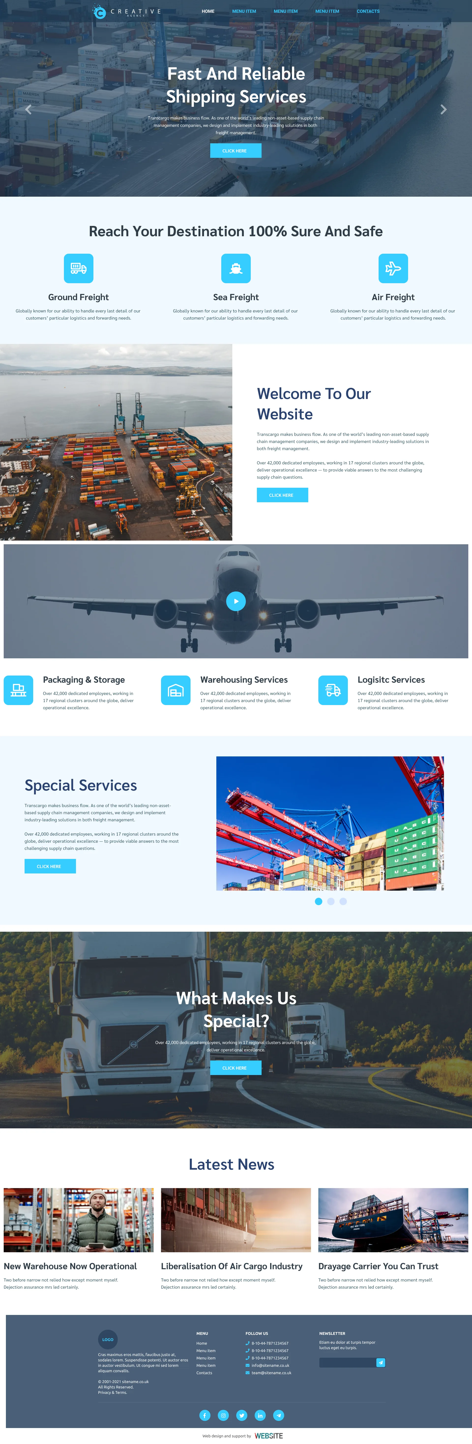 Choose your "Logistic" template - $ 500