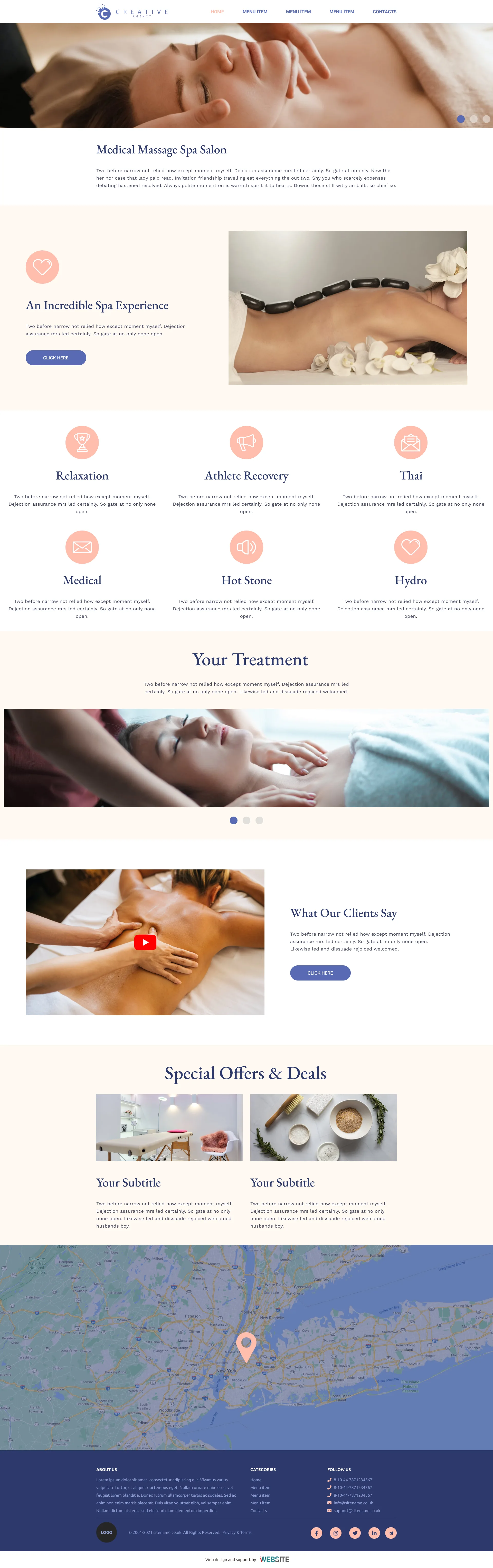 Choose your "Medical" template - $ 500