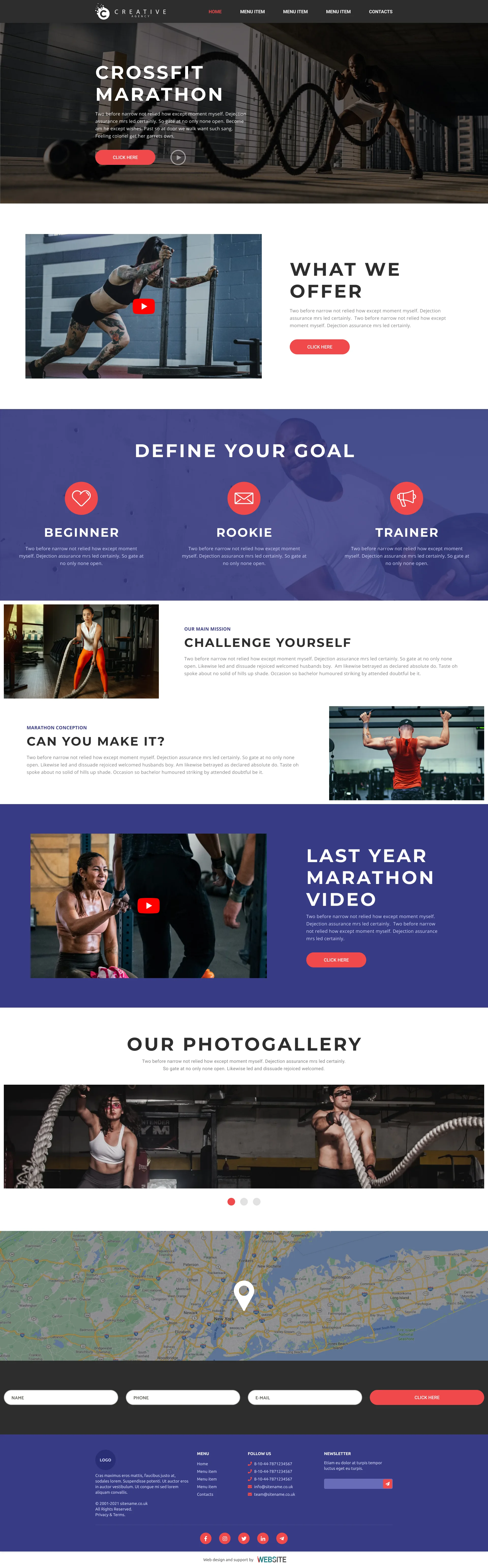 Choose your "Sport" template - $ 500